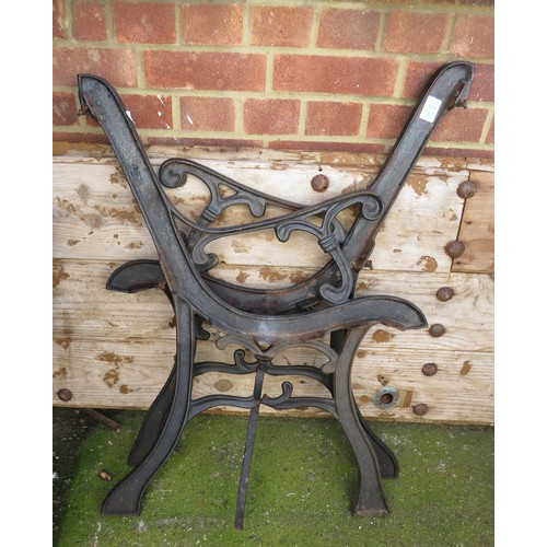 1936 - Pair of Wrought Iron Bench Ends
