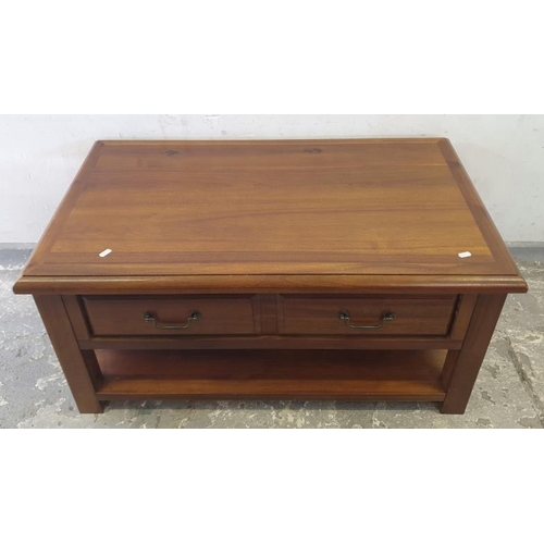 52 - Rectangular Coffee Table with single drawer, 2 dummy drawer front & under-tier (A2/3)