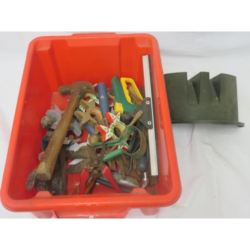 Tools incl. Shears, plane master plane, hammer, scraper etc.