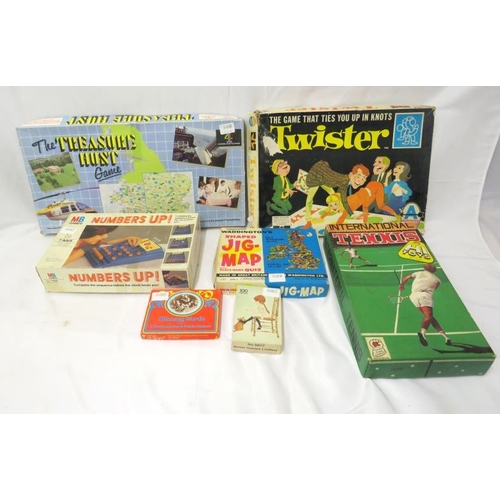 MB Games Numbers Up, International Tennis, Waddingtons shaped Jig Map ...