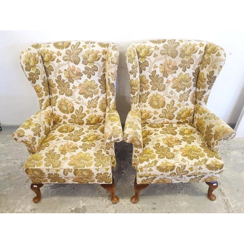 31 - 2 Parker Knoll Wing Back Armchairs (2) (FWL)