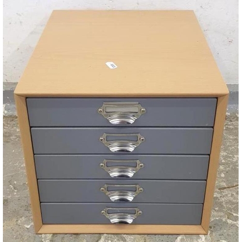 5 Drawer Desk Top Filing Chest 30cm W x 36cm D x 28cm