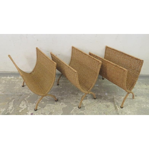 290 - 3 Woven Folding Magazine Racks (3) (A6/7)