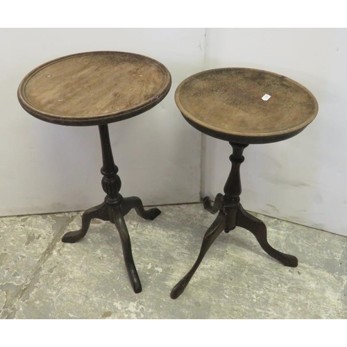 294 - 2 Victorian Style Mahogany Wine Tables on tripod supports (2) (A5)