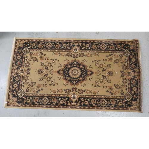 12A - Bellagio Rug, cream/black approx. 147cm x 80cm (A14)