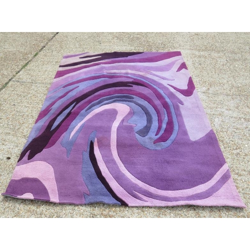 20A - Arte Espina Purple Swirl Rug/Carpet, approx. 234cm x 167cm