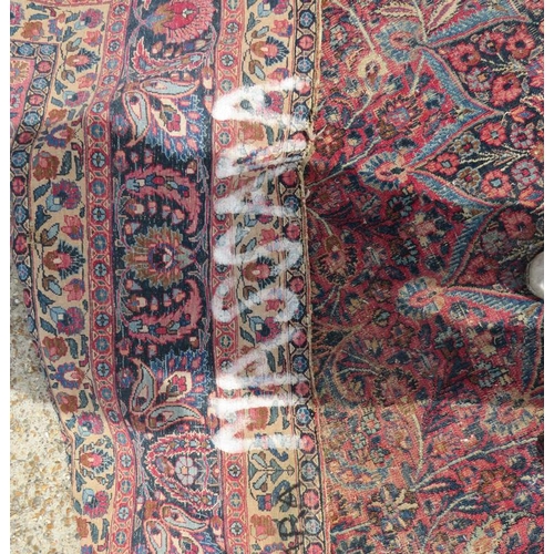 24A - Persian Carpet/Rug, red/blue, approx. 366cm x 263cm (S)