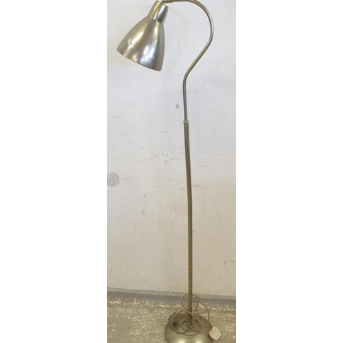 29 - Brushed Steel Floor Standing Lamp FW