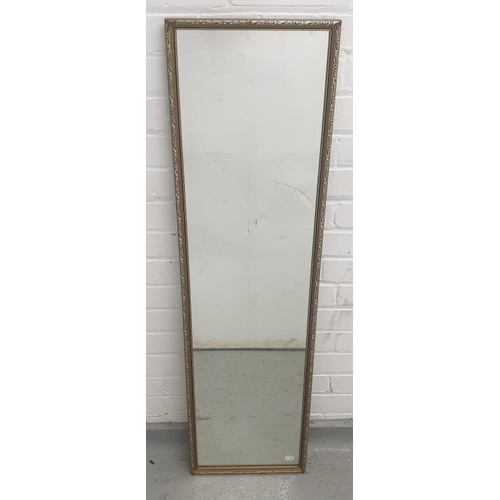 111 - Gilt Framed Full Length Wall Mirror, approx. 34cm x 123cm A8