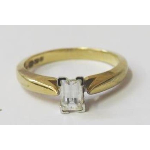 Millennium Solitaire 18ct Yellow Gold Diamond ring with millennium ...