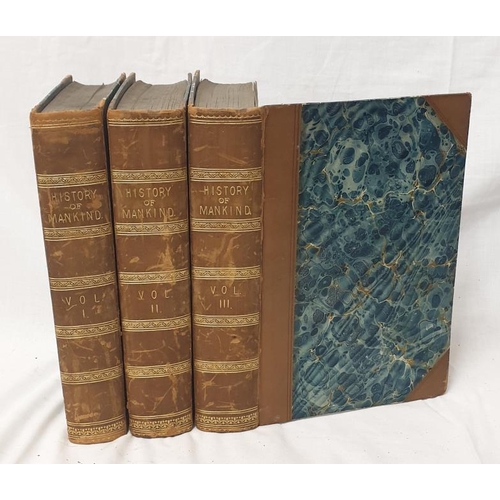 1329 - Books: History of Mankind in 3 Volumes by Professor Friedrich Ratzel translated from the second Germ... 