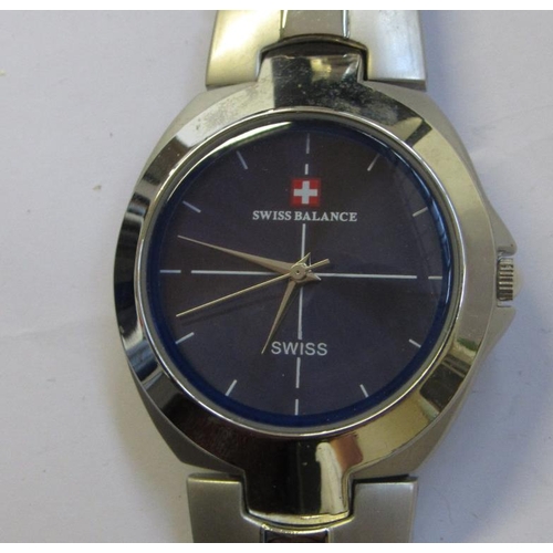 792 - Swiss Balance Wristwatch with guarantee, boxed, stainless steel back, Passion collection, Afghan Whi... 