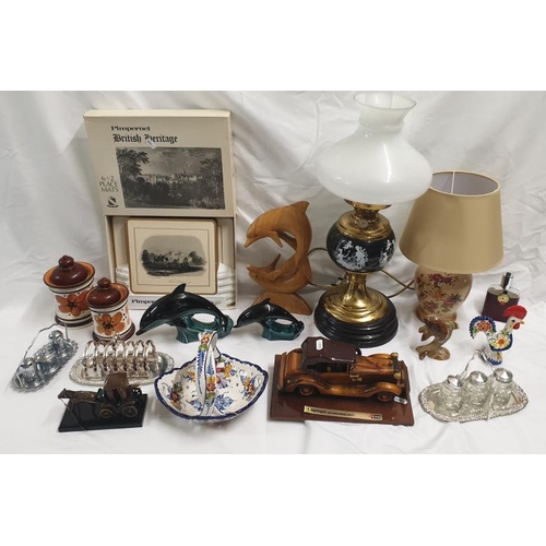 Pimpernel British Heritage Place Mats, Silver plated toast rack, cruet