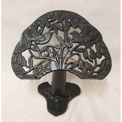 Cast Iron Black Painted Cookery Book Stand approx. 35.5cm H, Murano