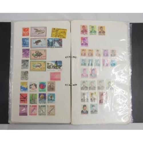 1322 - Stamps: Folder World & Commonwealth, Gibraltar & Hong Kong Used