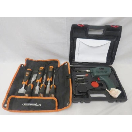 Magnusson Chisel Set & Parkside Soldering Iron (2)