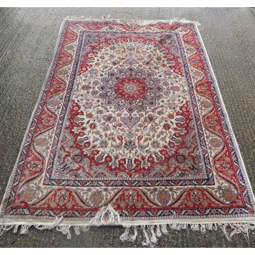 Beige/Red/Blue Persian Style Rug approx. 265cm x 174cm