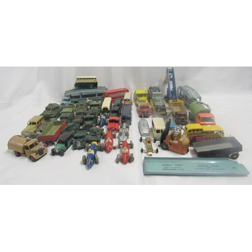 1309 - Vintage Dinky Car Models incl. Centurion tank, Pullmore car transporter 382, Johnstone Road Sweeper,... 