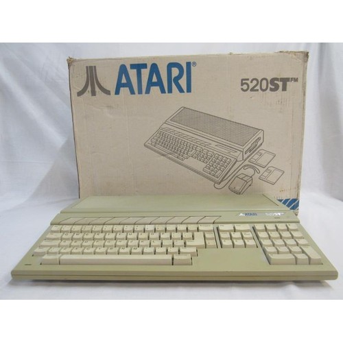 1231 - Atari 520ST Computer, XC12 tape player, gun, power point, Empire software campaign war simulator gam... 