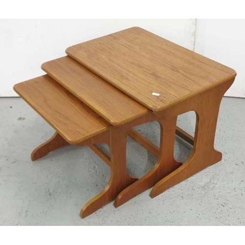 45 - Nest of 3 G-Plan Teak Side Tables, largest approx. 60cm x 40cm x 42cm H A5