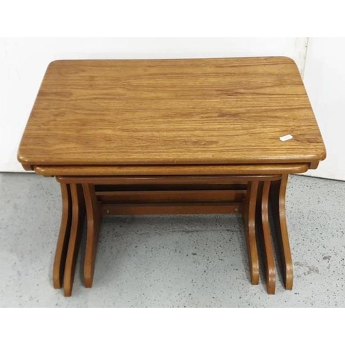 45 - Nest of 3 G-Plan Teak Side Tables, largest approx. 60cm x 40cm x 42cm H A5