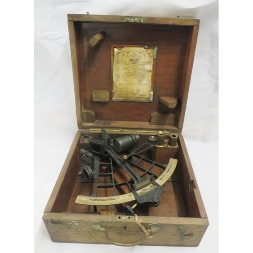 1263 - HUSN Cased Sextant no. T336