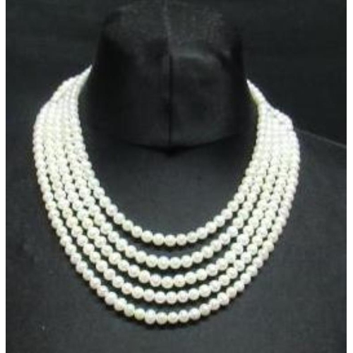 4 Strand Pearl Necklace