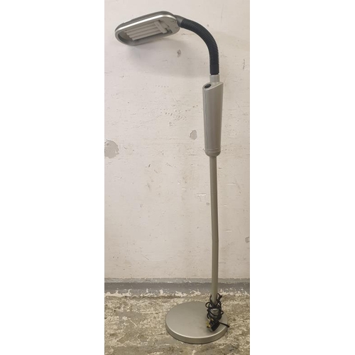 20 - Modern Grey Plastic Reading Lamp/Standard Lamp