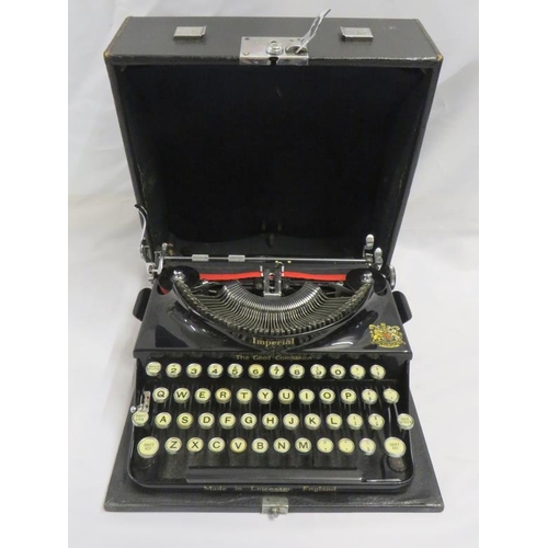 Cased Black Imperial The Good Companion Typewriter