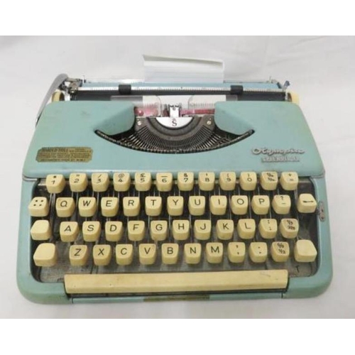 Olympia Blue Splendid 99 Typewriter