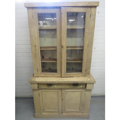 38 - Cream Painted Dresser/Side Cabinet, base with single drawer over pair of cupboard doors on plinth ba... 