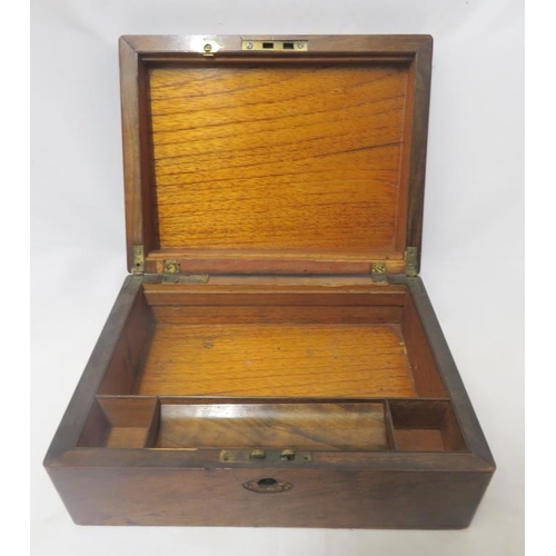 Walnut Writing Box/Stationery box approx. 30cm x 23cm x 12cm (no ...