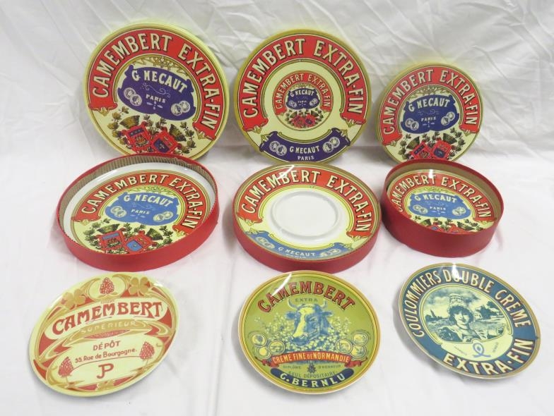 Camembert Extra-Fin G.Mecaut BIA International Plates 3 Boxes