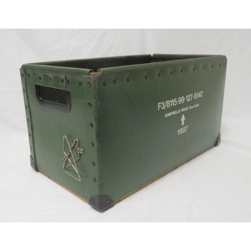 MILITARY　BOX Military Box dated 1987 F3-8115-99-127-8147 Enfield Box Company