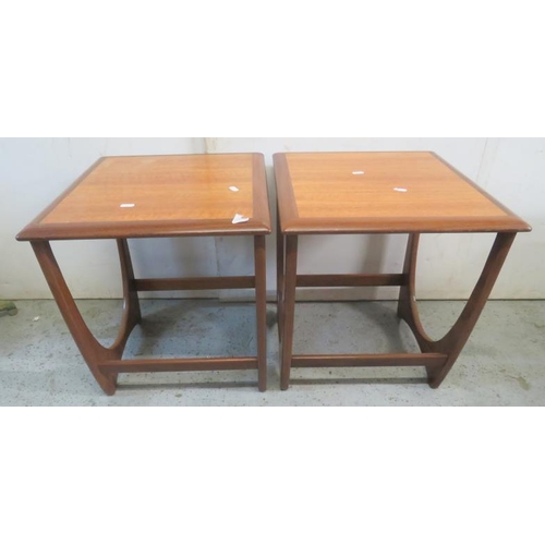 39 - 2 Mid Century Design G-Plan? Teak Side Tables approx. 43cm x 46cm x 49cm H (2) (A6)