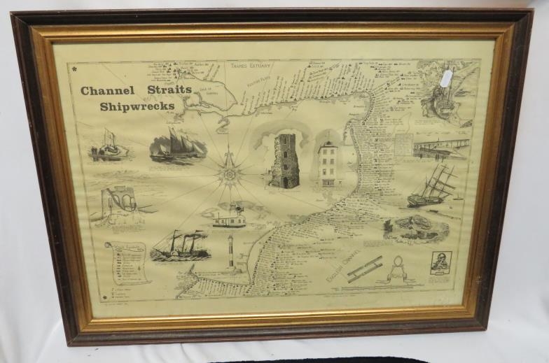 F/g Print 'Channel Straits Shipwrecks' published by Planaship Maritime ...