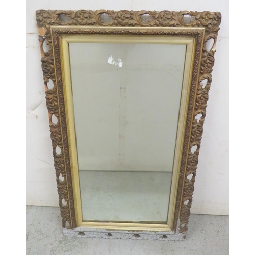 20 - Rectangular Gilt Framed Wall Mirror approx. 69cm x 41cm (FW)