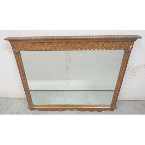 21 - Gilt Framed Regency Style Over-Mantel Mirror approx. 38cm x 59cm (FW)