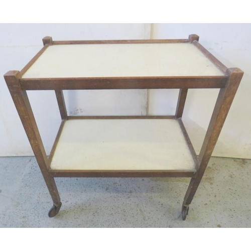 90 - 1950's 2 Tier Drinks/Tea Trolley/Service Table (A2)