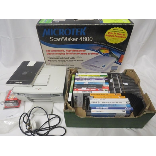 Lexmark Printer with instructions & spare cartridge, PC CDs, Solitaire ...