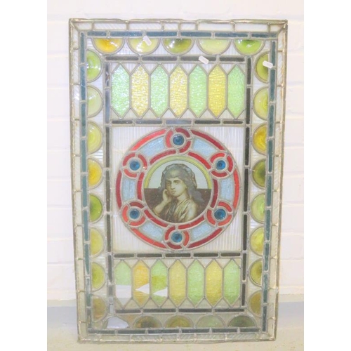 15 - Stained Glass Panel approx. 53cm x 83cm