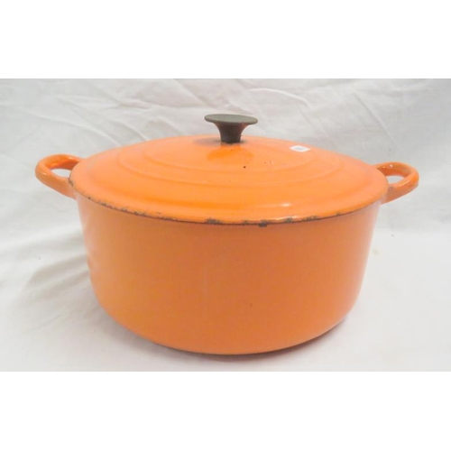 1783 - Orange Le Creuset Cooking Pot approx. 26cm dia.