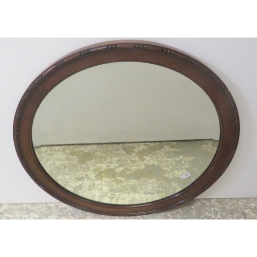 73A - Circular Bevel Glass Wall Mirror approx. 52cm dia.