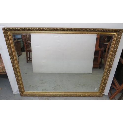 21 - Gilt Framed Bevel Edged Wall Mirror approx. 100cm x 129cm