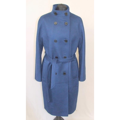 Ladies Jaeger Dark Blue Wool/Cashmere Coat size 12