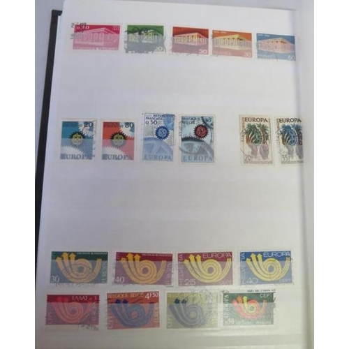 1243 - Stamps: Black Stock Book Mint 7 Used Sets & Single World