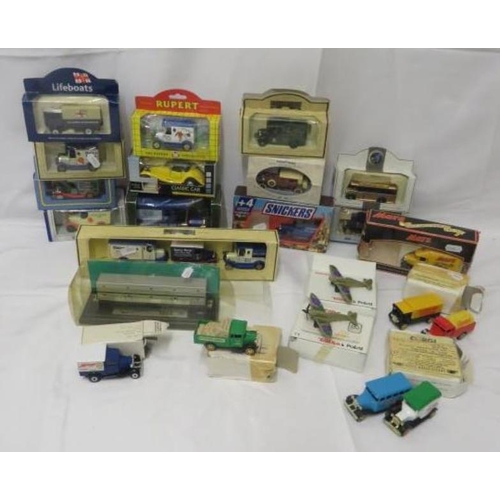 1586 - Boxed Car Models incl. The Rupert Collection, Days Gone, Smedleys Garden Fruits, Dairy Farm, RNLI, L... 