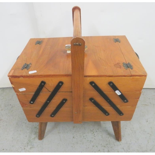 26 - Cantilever Sewing Box approx. 26cm x 29cm x 43cm H (A5)