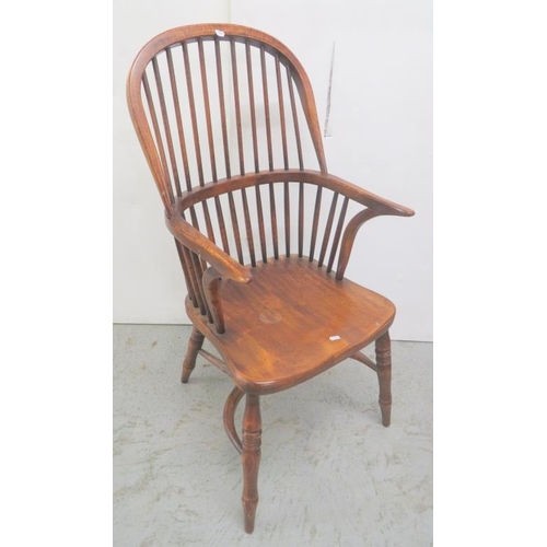 27 - Oak/Elm Windsor Country Armchair approx. 50cm W x 45cm D x 47cm seat height/108cm back height (FRONT... 