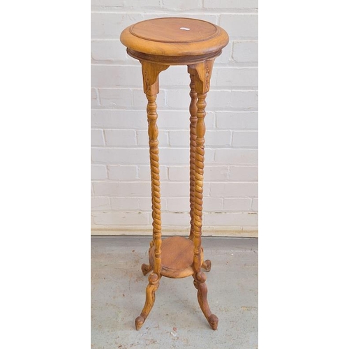 21 - Edwardian Plant Stand/Torchere on Candy Twist Support approx. 122cm H x 27cm dia. (A1)